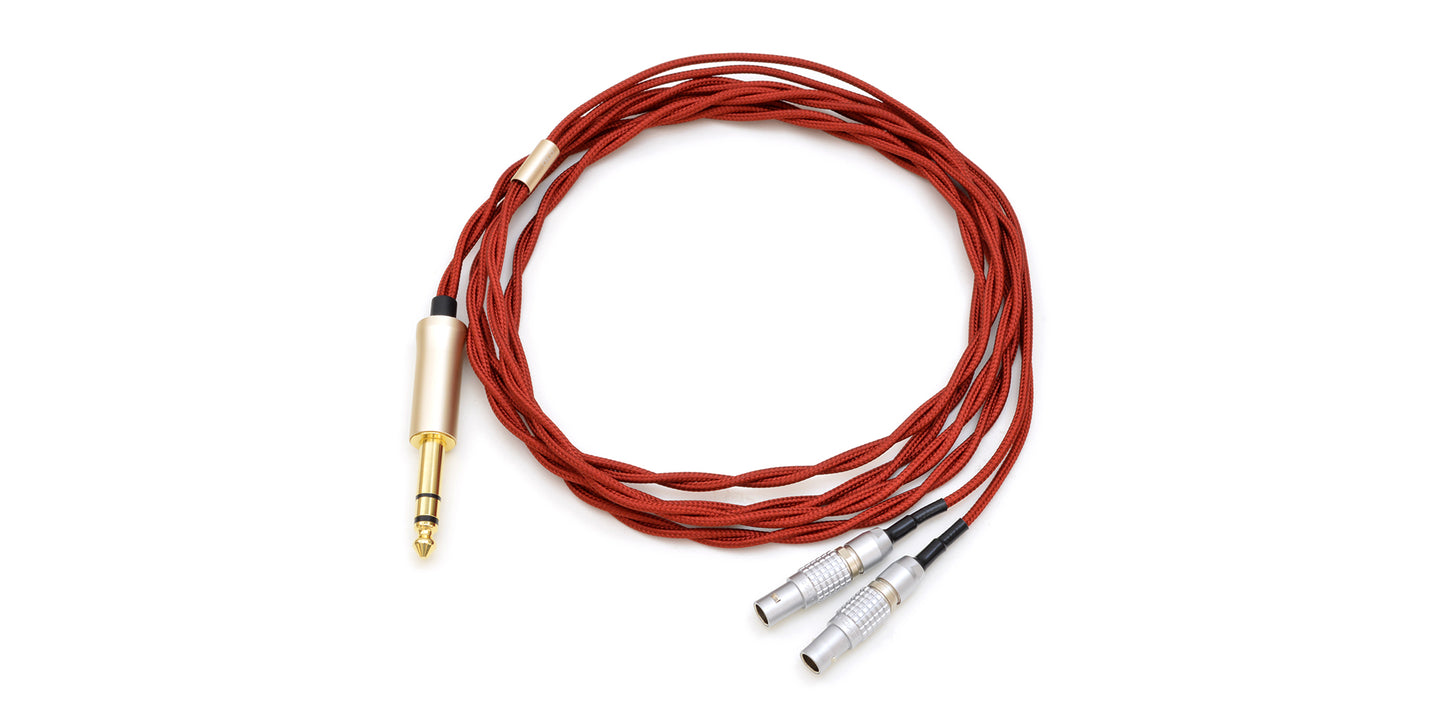 onso hpct_03_ub6l 6.3mm3極-LEMO_2PIN(L/R) ヘッドホンケーブル