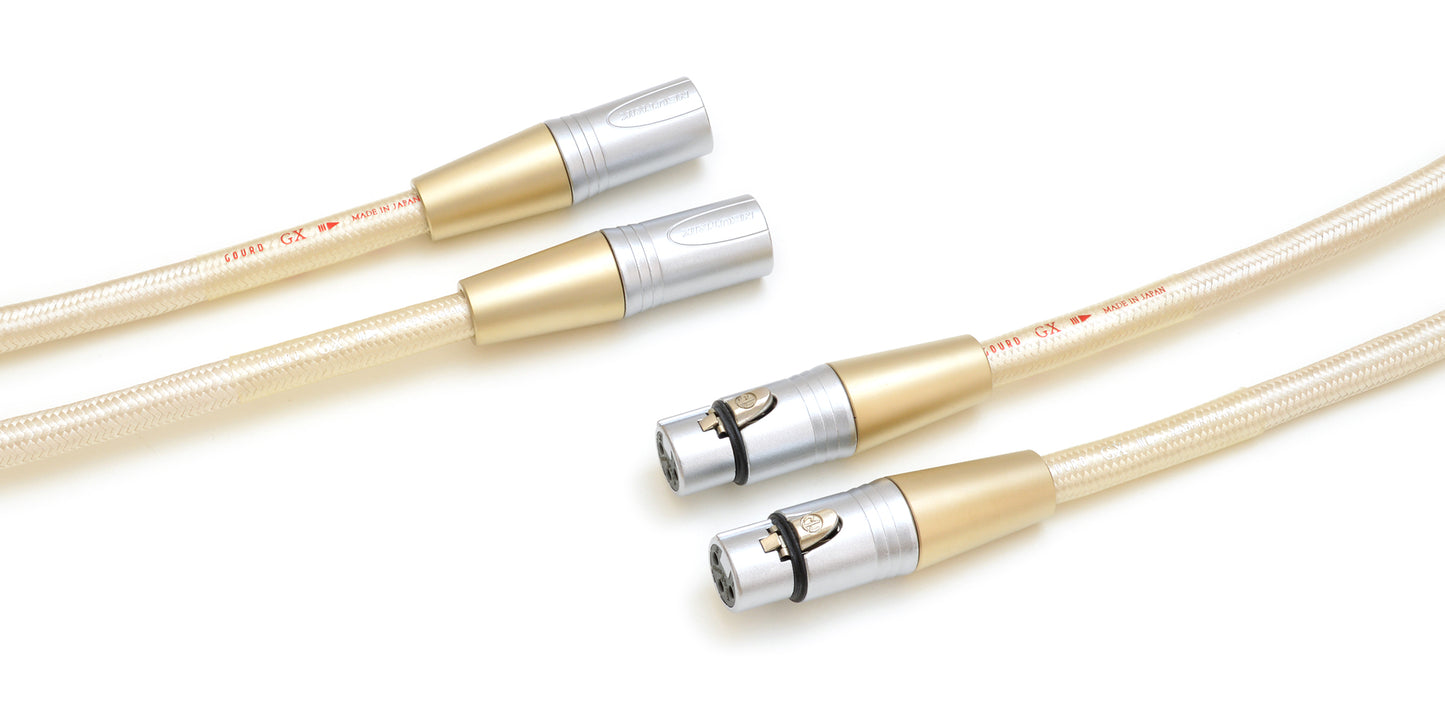 GOURD G LINE GX 14010 6N銅+銀メッキ銅+OFC XLR バランス接続用 ケーブル