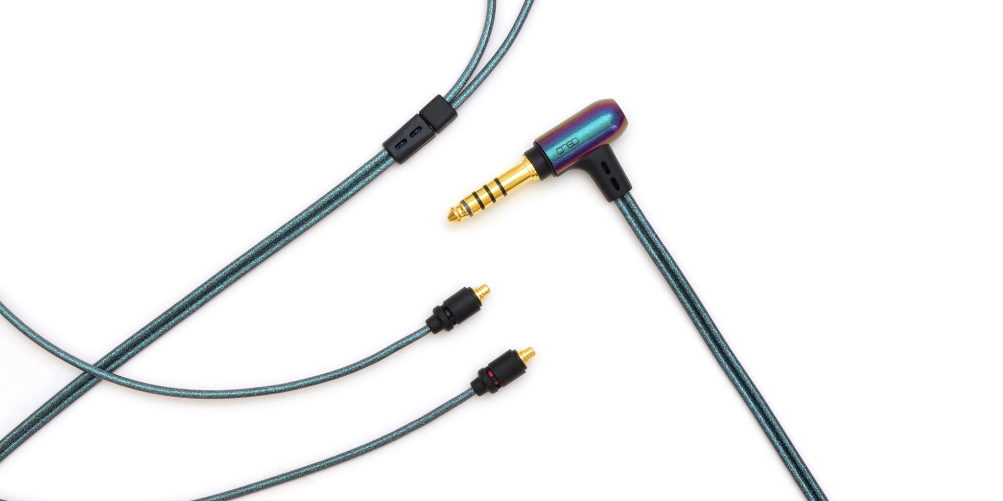 onso 05 4.4mm-mmcx イヤホンケーブル  sennheiser IE200 IE300 IE600 IE900 対応 偏光色ジャケット 日本製